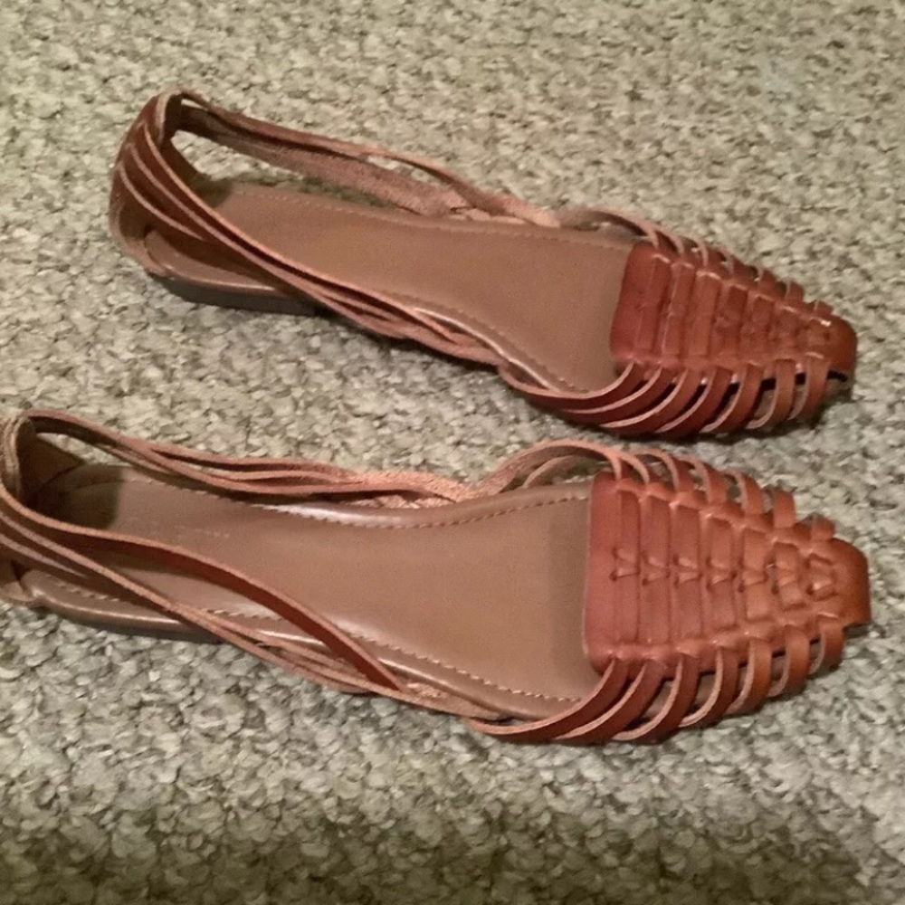 J Crew Huarache sandals brown size 8 flats